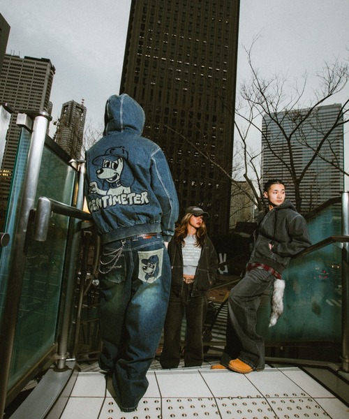 センチメーター デニムセットアップ インディゴ Mサイズ centimeter centimeter（センチメーター） デニムジャケット gジャン CMT ruler