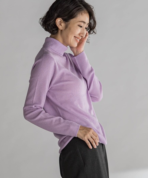 la.f（ラ・エフ） ニット セーター ラメタートルニット「手洗い可能