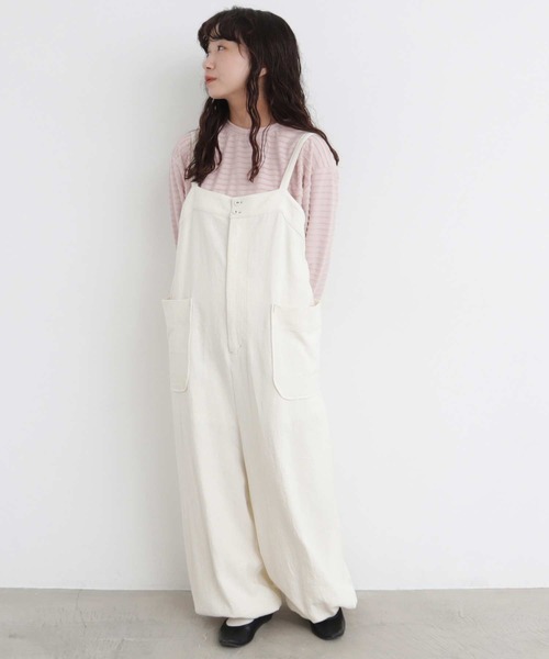 【新品】latelier du Savon サロペット l'atelier du savon サロペット オーバーオール 麻のしぼる