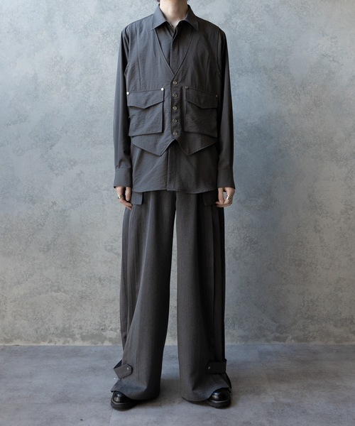 PHILTHEORY ベストレイヤードシャツ セール】Vest layered shirts/ベストレイヤードシャツ（シャツ