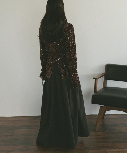 「VANNIE U」 長袖カットソー FREE ブラウン レディース_画像9