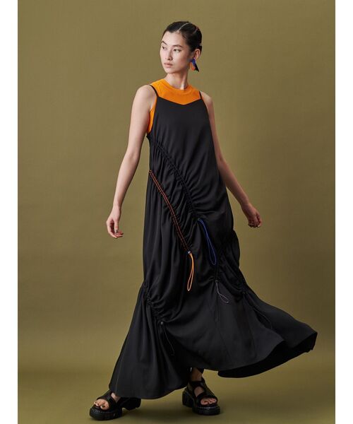 UN3D. ワンピース COLOR CODE GATHER CAMI OP / カラーコード