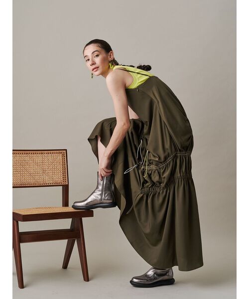 ワンピース CODE DESIGN GATHER ONE-PIECE UN3D. ワンピース COLOR CODE GATHER CAMI OP / カラーコード