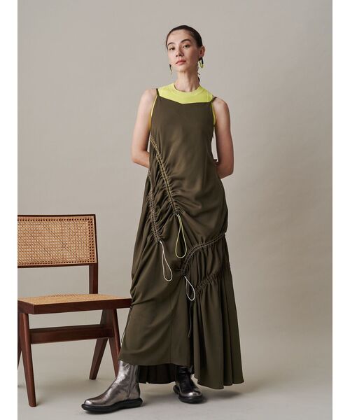 ワンピース CODE DESIGN GATHER ONE-PIECE UN3D. ワンピース COLOR CODE GATHER CAMI OP / カラーコード