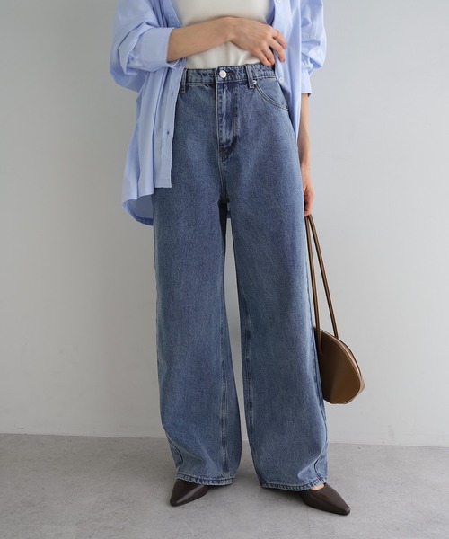 evernavy ワイドパンツ ジーンズ デニム デニムパンツ 「新サイズ追加