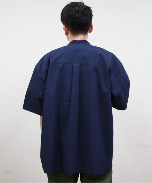 GYMPHLEX シャツ GYMPHLEX/ジムフレックス バンドカラーシャツ