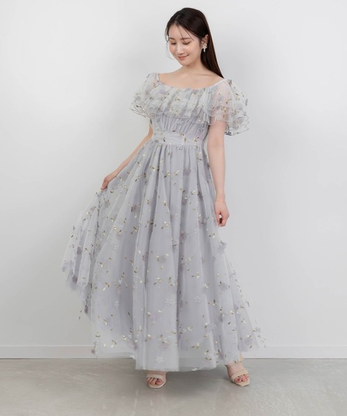 FENDI フラワー刺繍 ワンピース 24M RANDA ワンピース 「Flower Collection」2WAYショルダーフラワー