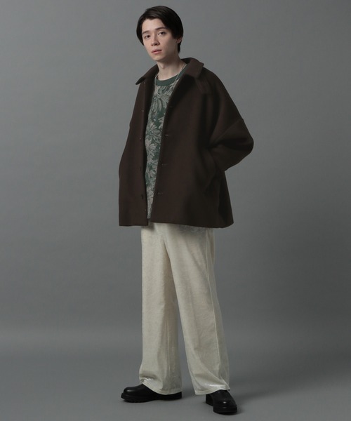 HARE（ハレ） ステンカラーコート SMALL ブラウン メンズ : ZOZOTOWN
