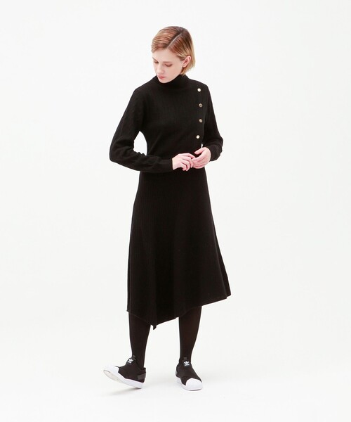 LOVELESS（ラブレス） ニットワンピース 36 ブラック レディース