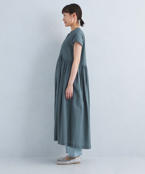RUIRUE BOUTIQUE 2wayフロントボタンタックワンピース