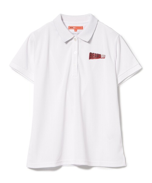 ポロシャツ ポロ 「吸水速乾/UVカット」「WOMEN」ORANGE LABEL / 裏襟ジャカードロゴ ポロシャツ レディース BEAMS GOLF｜<WOMEN>ORANGE LABEL / 裏襟ジャカードロゴ