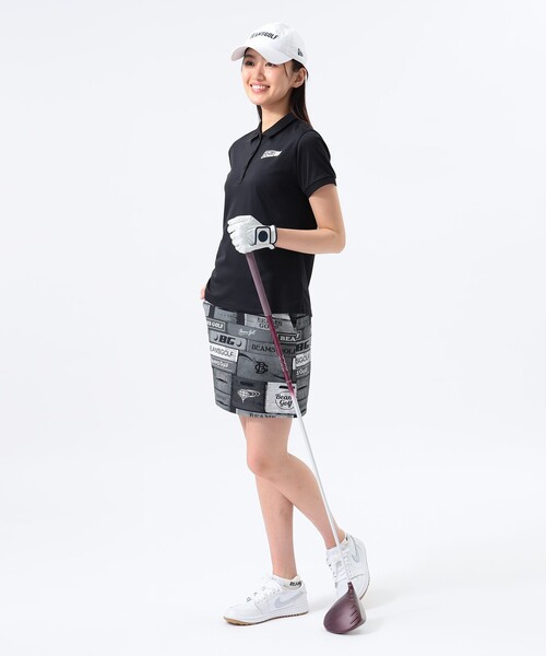 BEAMS - 美品　ビームスゴルフ　速乾ストレッチ　レディース　ポロシャツ BEAMS GOLF ポロシャツ ポロ 「WOMEN」BEAMS ORANGE LABEL / US