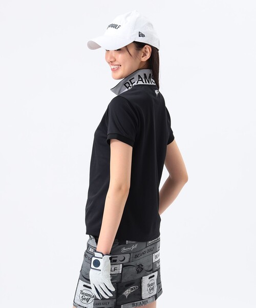 ポロシャツ ポロ 「吸水速乾/UVカット」「WOMEN」ORANGE LABEL / 裏襟ジャカードロゴ ポロシャツ レディース BEAMS GOLF ポロシャツ ポロ 「吸水速乾/UVカット」「WOMEN