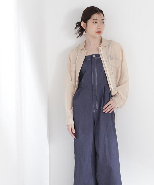 桜井着　bajra ノーカラーブルゾン　美品 PROPORTION BODY DRESSING ブルゾン アウター シアーブルゾン