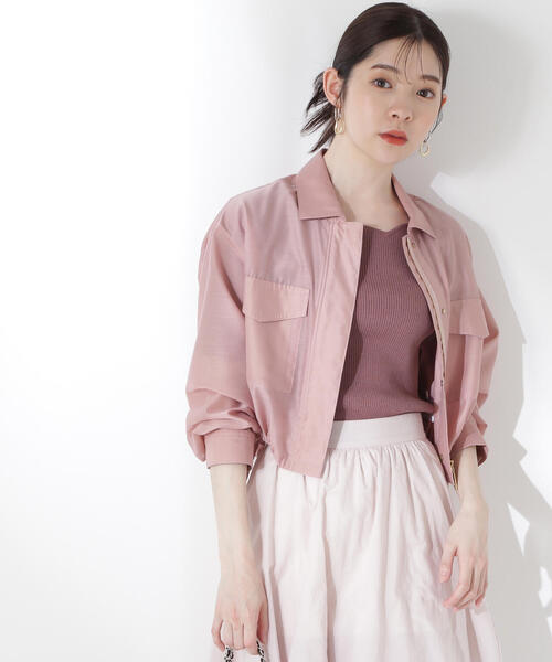 桜井着　bajra ノーカラーブルゾン　美品 PROPORTION BODY DRESSING ブルゾン アウター シアーブルゾン