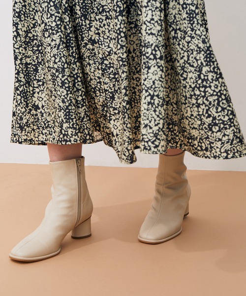 「ADAM ET ROPE'」 ショートブーツ 23.5cm ブラック レディース_画像8