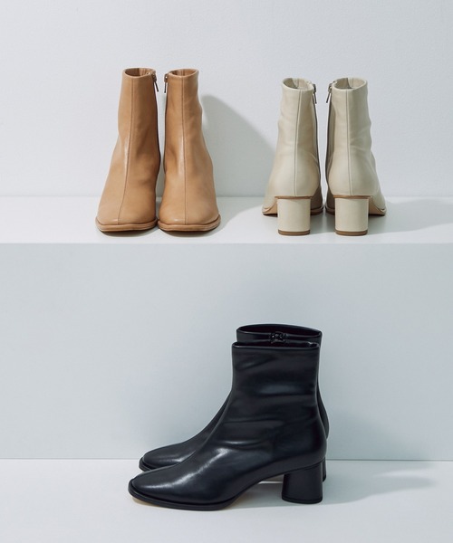 「ADAM ET ROPE'」 ショートブーツ 23.5cm ブラック レディース_画像9