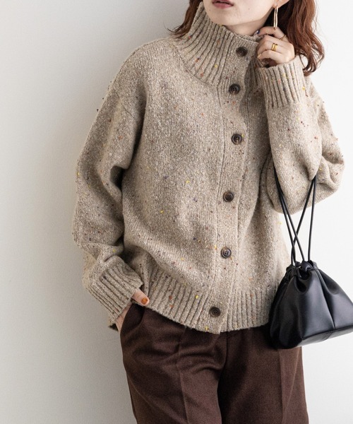 「DISCOAT」 ニットカーディガン FREE ブラウン レディース_画像10