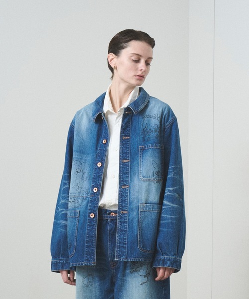 デニムジャケット gジャン TROVE x SHINSUKE KAWAHARA / DENIM JKT メンズ レディースの画像