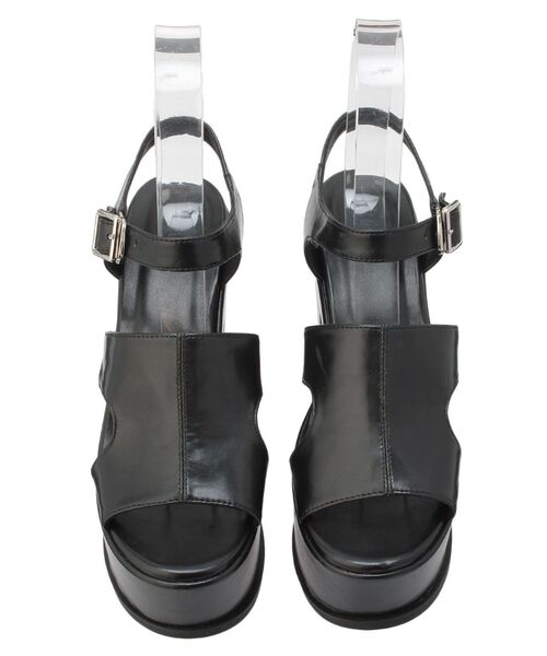 MURUA（ムルーア） サンダル プラットフォームカットワークサンダル