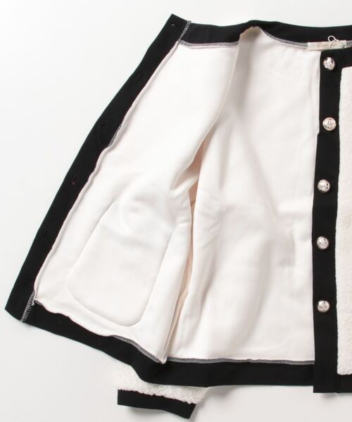 「Dream garden」 ノーカラーコート M オフホワイト レディース_画像3