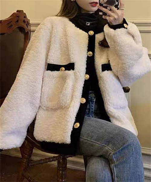 「Dream garden」 ノーカラーコート M オフホワイト レディース_画像8