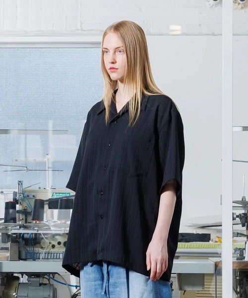 VOAAOV（ヴォアーブ） シャツ MELANGE RANDOM CHECK Short Sleeve