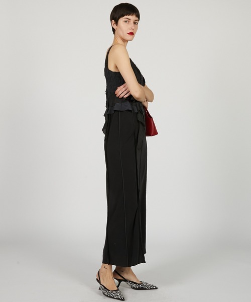 シャーリングチュールワンピース / Shirring Tulle Dress