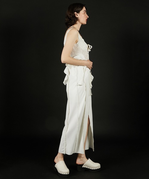 シャーリングチュールワンピース / Shirring Tulle Dress