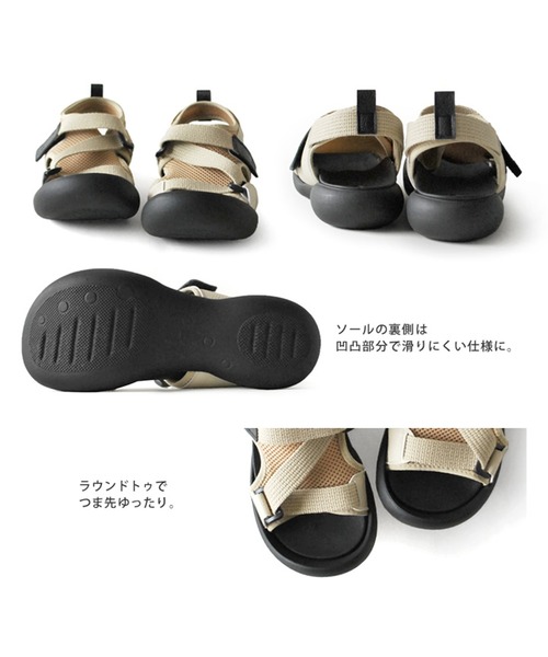 Re:getA サンダル RegettaCanoe CJFD5370 メッシュスポーツ