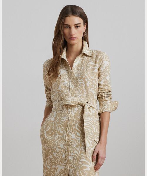 【Ralph Lauren】フローラルリネン シャツドレス フローラル リネン シャツドレス | ラルフ ローレン公式