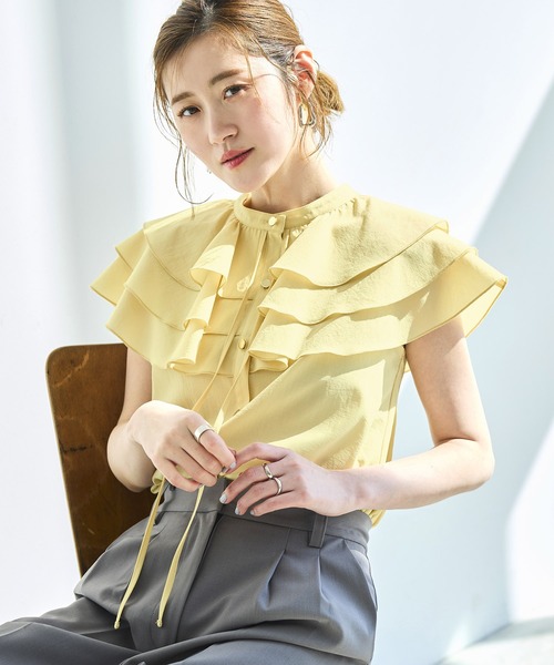 RUIRUE BOUTIQUE（ルイルエブティック） ブラウス シャツ 半袖 洗える