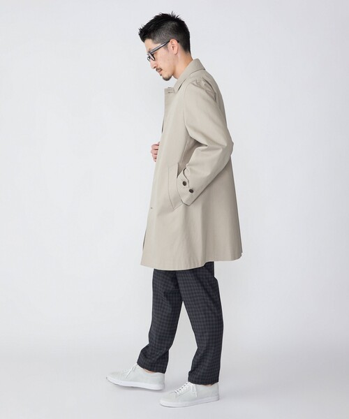 【美品】SHIPS ステンカラーコート ネイビー SHIPS 「SHIPS」 ステンカラーコート MEDIUM ネイビー メンズ