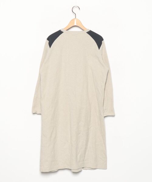 人気絶頂 THE NORTH FACE 「THE FACE」 長袖ワンピース S/M ベージュ ワンピース