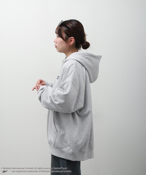 パーカー 「Reebok/リーボック」ジップアップフーディ/ワンポイントロゴパーカー レディース Reebok 「Reebok」 ジップアップパーカー MEDIUM ブラック