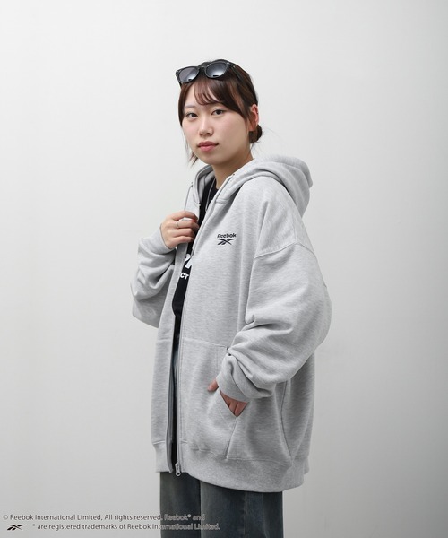 パーカー Reebok ジップアップフーディ レディース Reebok 「Reebok」 ジップアップパーカー MEDIUM ブラック