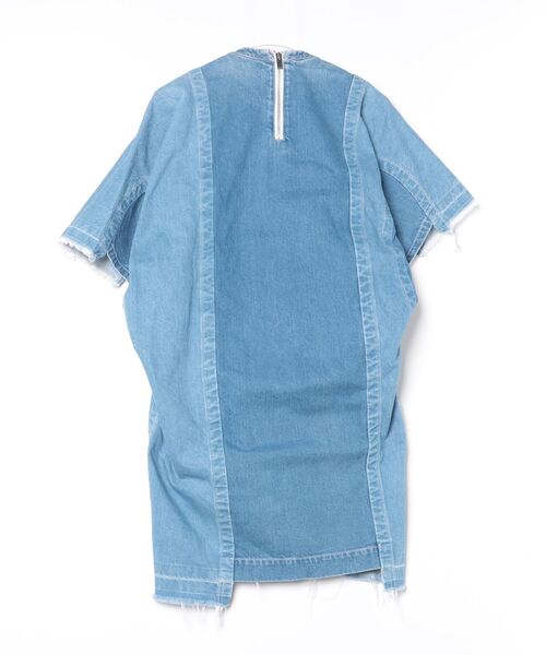 Sacai」 半袖ワンピース 1 ブルー レディース Sacai」 半袖ワンピース 1 ブルー レディース
