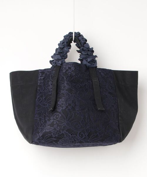 【お気にいる】 LUDLOW 「LUDLOW」 ハンドバッグ - ネイビー レディース バッグ