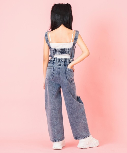 ANAP デニムサロペット セール】カットオフ デニム サロペット（サロペット