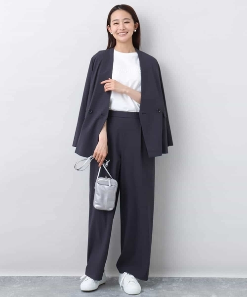 MK MICHEL  / エムケーミッシェルクラン リラックスシルエット ロゴTシャツ/接触冷感/洗える MK MICHEL KLEIN tシャツ リラックスシルエット ロゴTシャツ