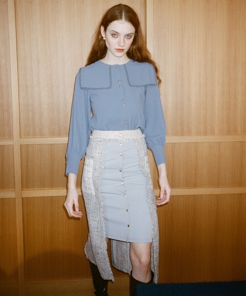 「REDYAZEL」 スカート MEDIUM グレー レディース_画像4