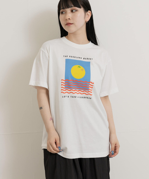 THE GOODLAND MARKET tシャツ ザ グッドランド マーケット ORANGE