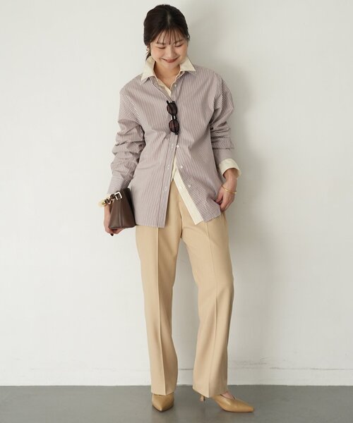 SLOBEIENAシャツ スローブ イエナ SLOBE IENA オーバーサイズシャツ （サックス