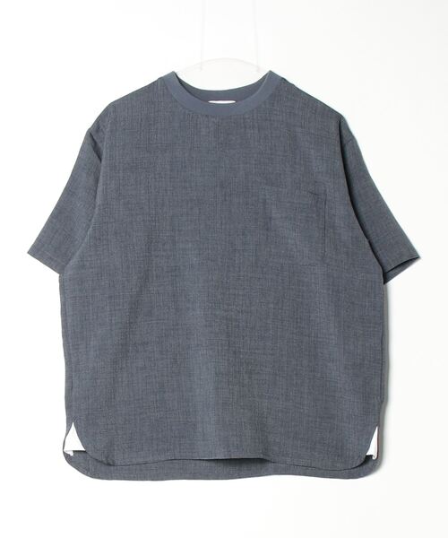 「SHIPS any」 半袖Tシャツ MEDIUM ブルー メンズ