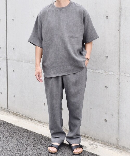 「SHIPS any」 半袖Tシャツ MEDIUM ブルー メンズ