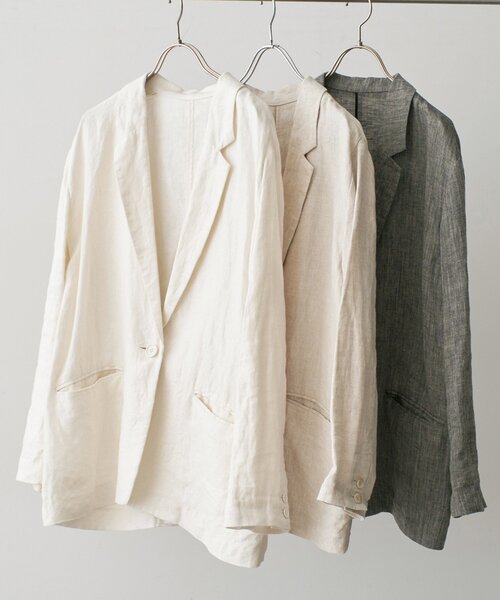 「Spick & Span」 テーラードジャケット 36 チャコールグレー レディース