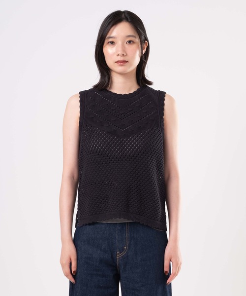 タンクトップ ノースリーブ Levi's/リーバイス ADRIENNE クロシェット タンクトップ レディース
