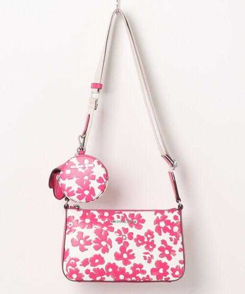 JET SET TRAVEL シークイン フローラルプリント クロスボディ ウィズ