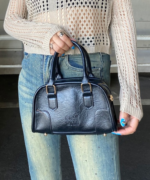 【新品未開封品】エンボスロゴデニムボストンバッグ Darich エンボスロゴデニムボストンバッグ