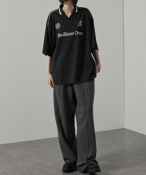 「Alfred Alex」 7分袖Tシャツ L ライトグレー メンズ
